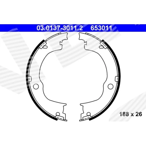 HANDBRAKE BRAKE PADS - 0