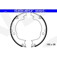 Handbrake brake pads