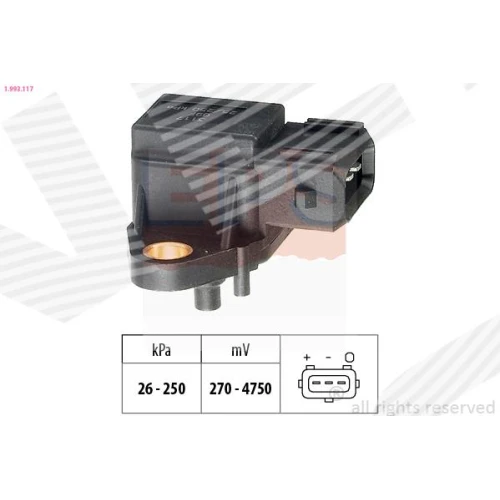 IEPLŪDES KOLEKTORA SPIEDIENA SENSORS - 0