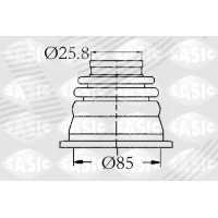 Driveshaft joint boot set