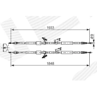 Parking brake cable