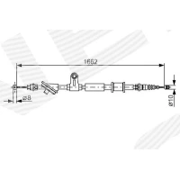 Parking brake cable