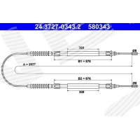 Parking brake cable