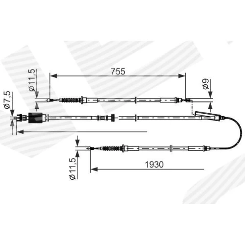 PARKING BRAKE CABLE - 0