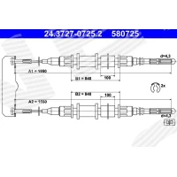 Parking brake cable