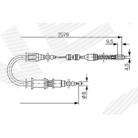 Parking brake cable