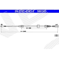 Parking brake cable