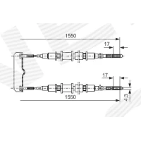 Parking brake cable