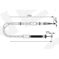 Parking brake cable