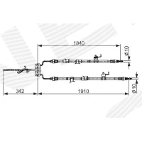 Parking brake cable