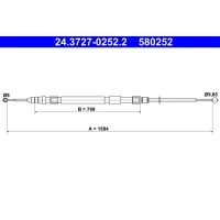 Parking brake cable