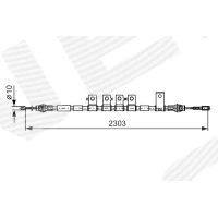 Parking brake cable