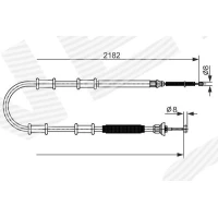 Parking brake cable