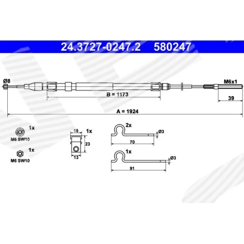 PARKING BRAKE CABLE - 0