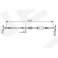 Parking brake cable