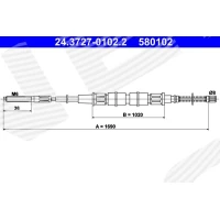 Parking brake cable