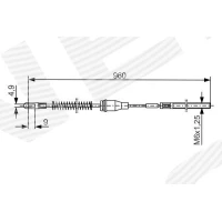 Parking brake cable