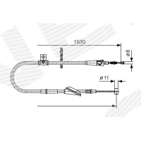 Parking brake cable