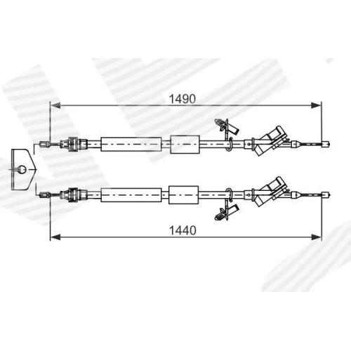 PARKING BRAKE CABLE - 4