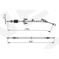 Parking brake cable