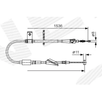 Parking brake cable