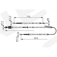 Parking brake cable