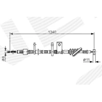 Parking brake cable