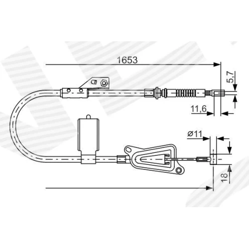 PARKING BRAKE CABLE - 0