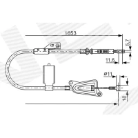 Parking brake cable