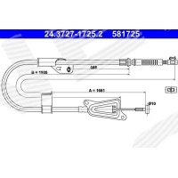 Parking brake cable