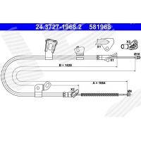 Parking brake cable