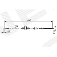 Parking brake cable