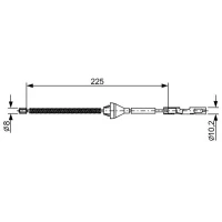 Parking brake cable