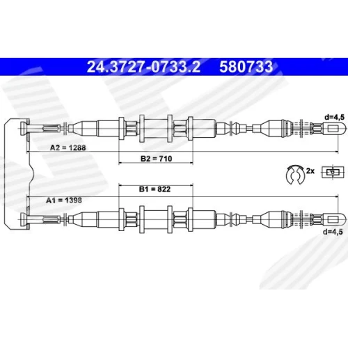 PARKING BRAKE CABLE - 0