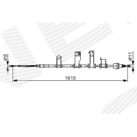 Parking brake cable