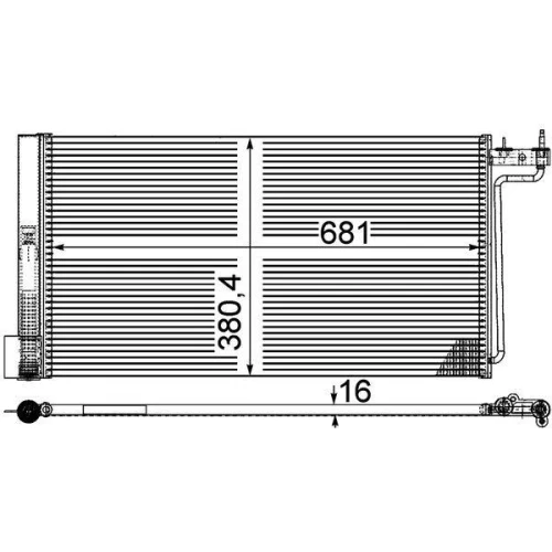 РАДИАТОР КОНДИЦИОНЕРА - 1