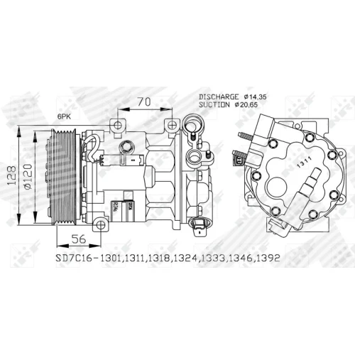 КОМПРЕССОР КОНДИЦИОНЕРА - 4