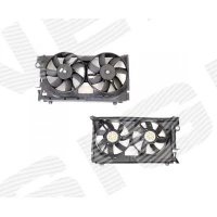 Fan assembly of radiator and air condenser