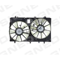 Fan assembly of radiator and air condenser