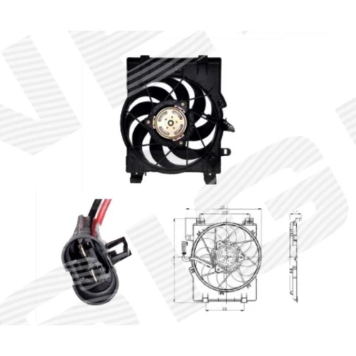 FAN ASSEMBLY OF RADIATOR AND AIR CONDENSER - 0