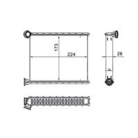 Salona apsildes radiators