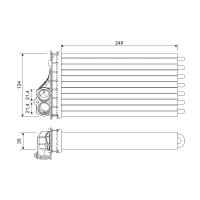 Salona apsildes radiators