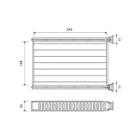 Salona apsildes radiators