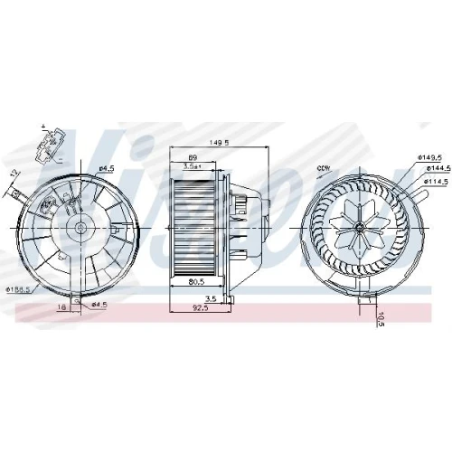 HEATER BLOWER ASSY - 5