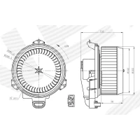 Heater blower assy