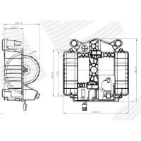 Salona apsildes radiatora ventilators