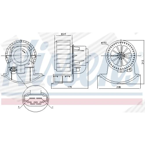 HEATER BLOWER ASSY - 5