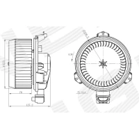 Salona apsildes radiatora ventilators