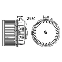 Salona apsildes radiatora ventilators