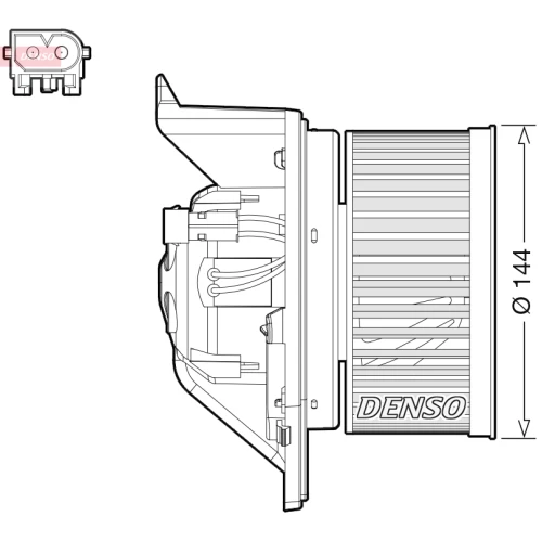 HEATER BLOWER ASSY - 0